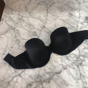 Victoria's Secret Lined Strapless, black, 34DD